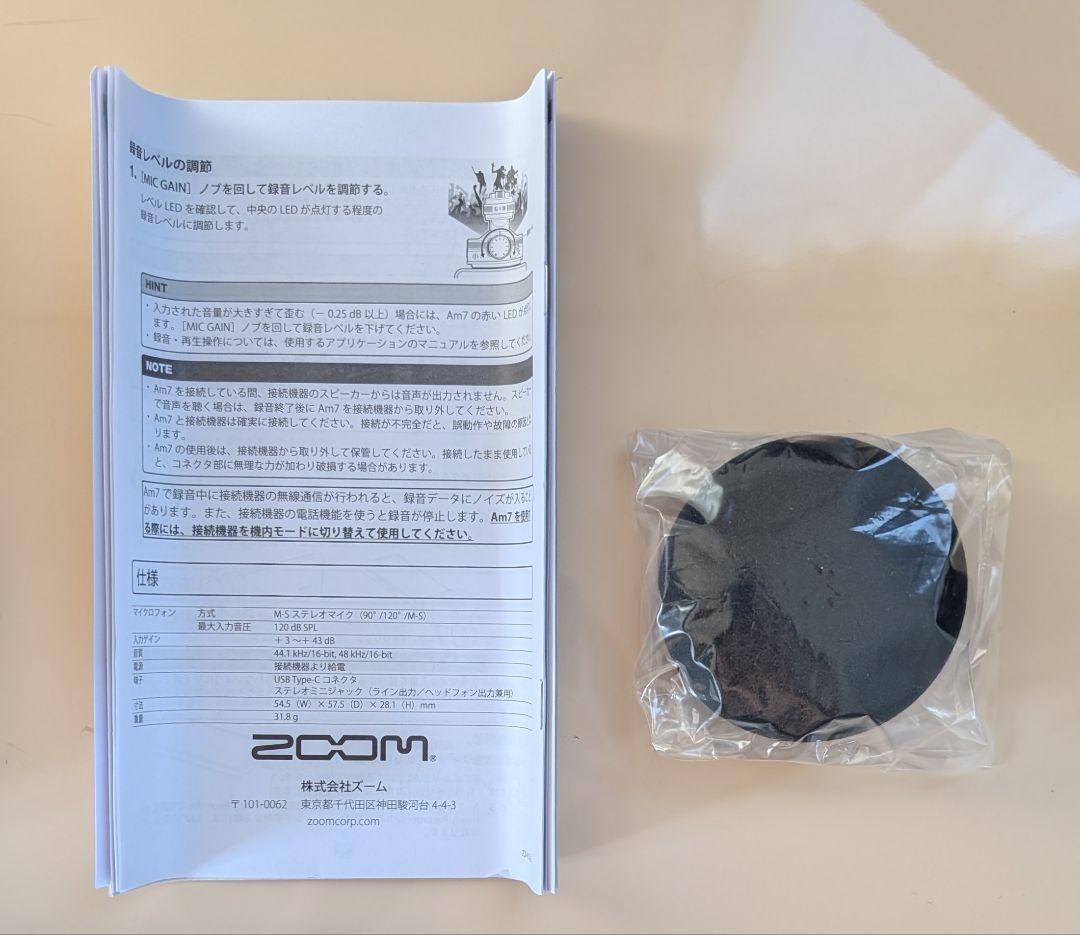 zoom am7 Android用 外付けマイク
