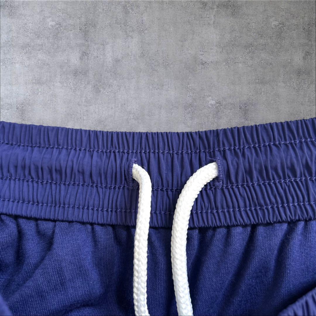 美品　adidas ADILENIUM サイドジップ　ナイロンパンツ　青