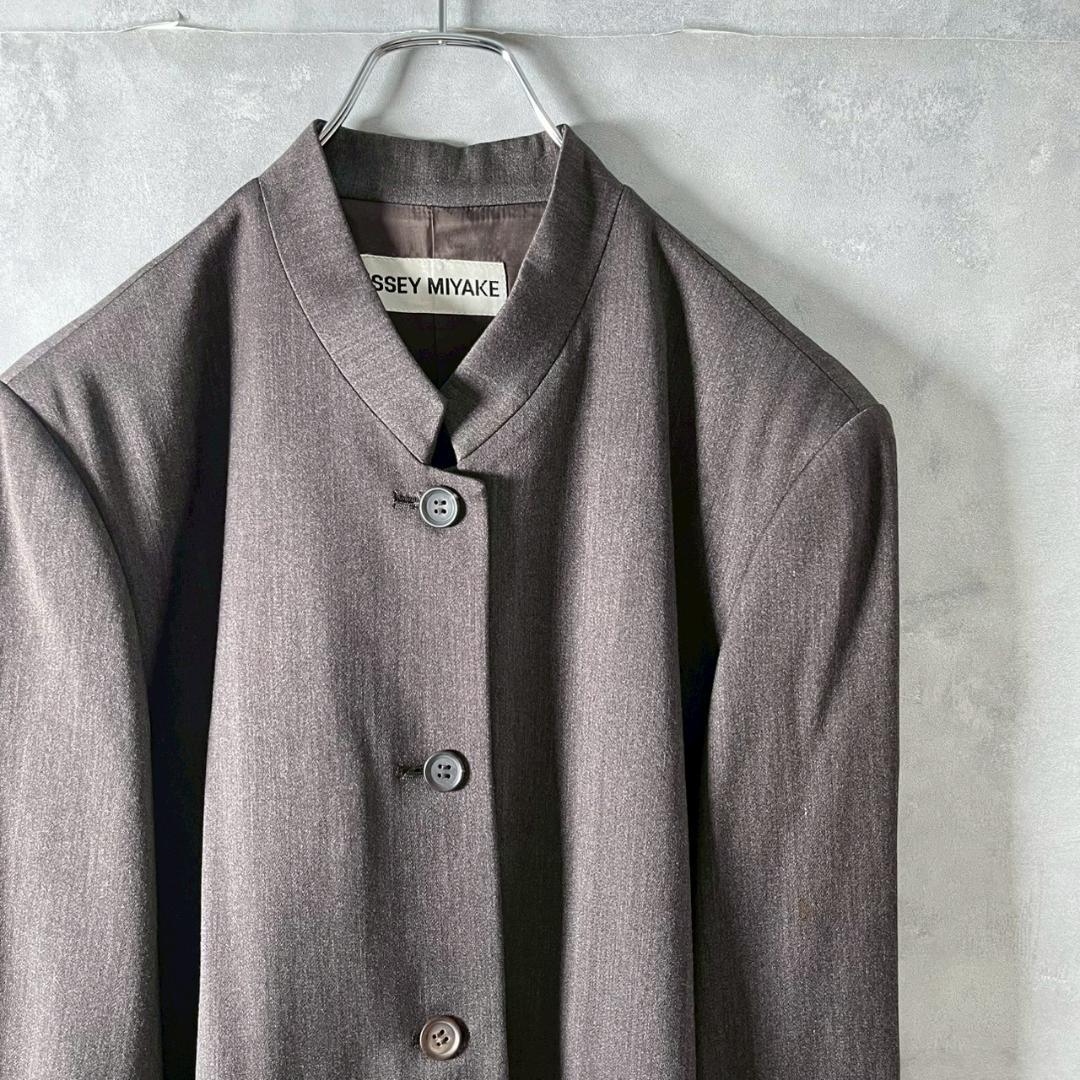 希少 90s ISSEY MIYAKE マオカラー セットアップ N741