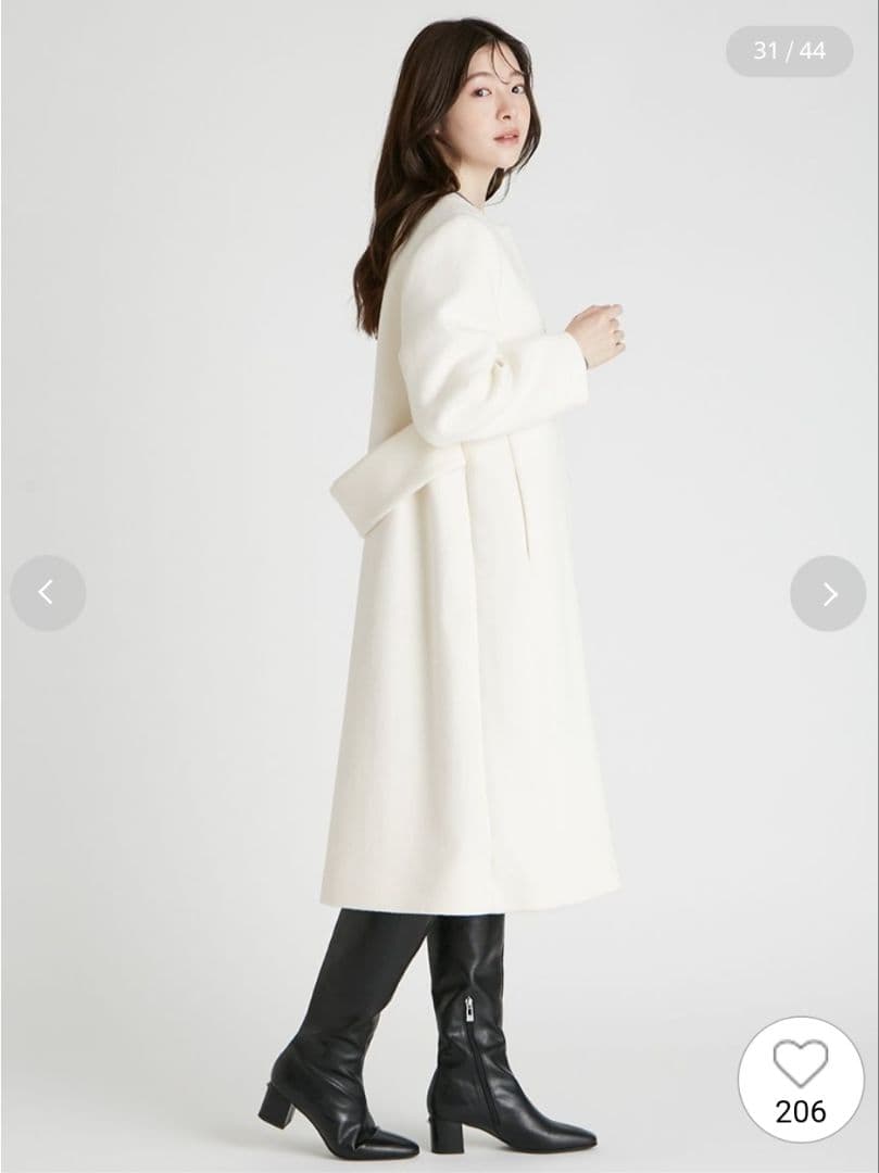 CELFORD セルフォード ノーカラーコート