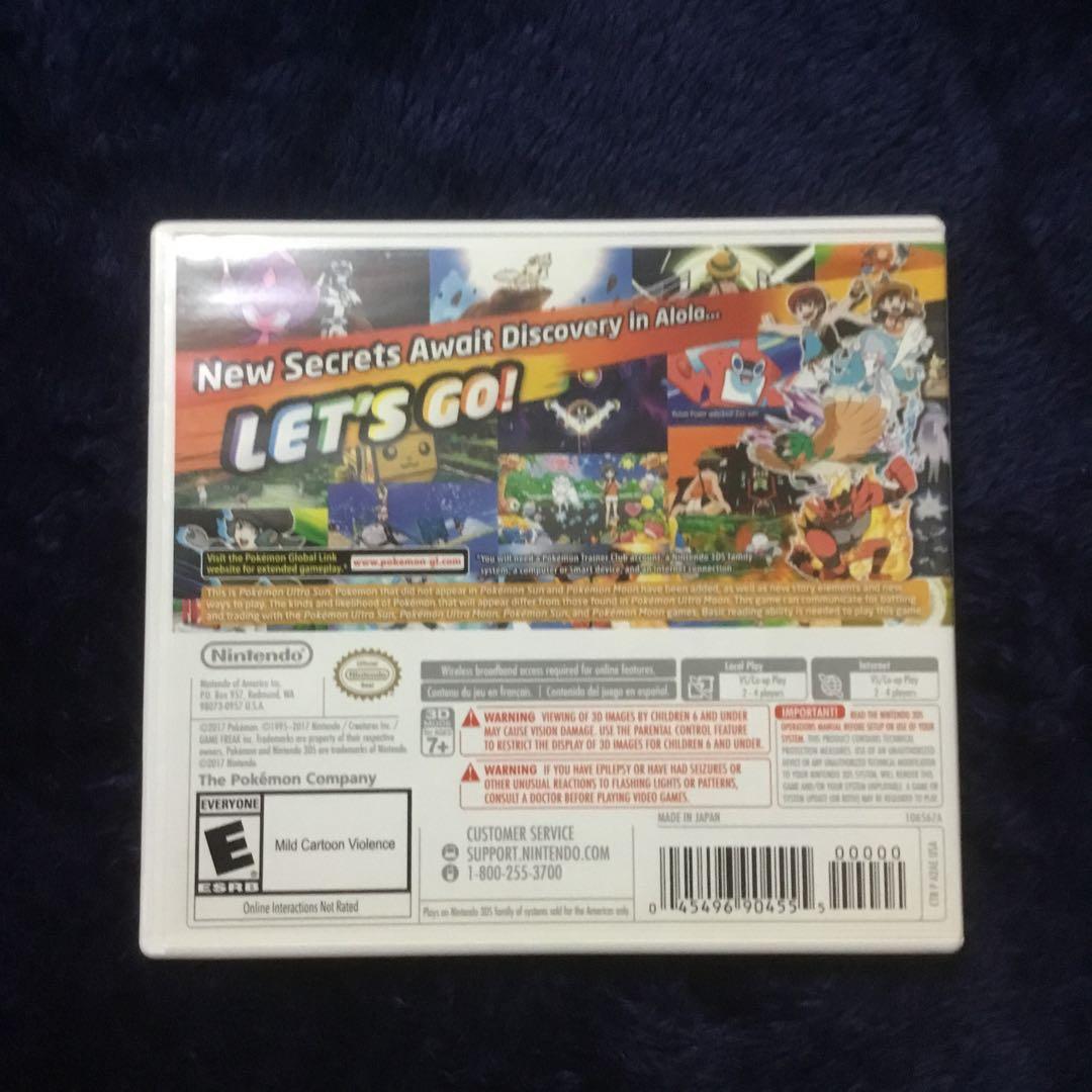 北米版 ポケモン ウルトラサン ウルトラムーン セット 3DS USのみケース有