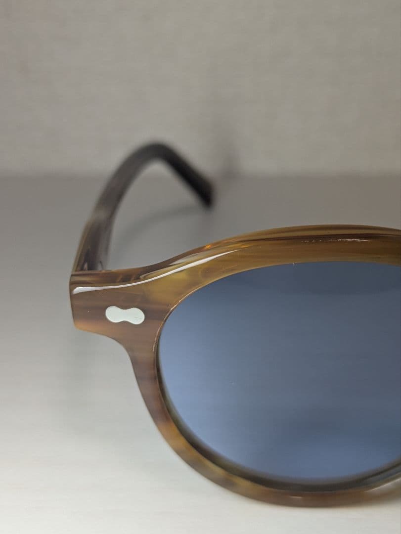 新品未使用 MOSCOT MILTZEN サングラス ブラウン×サックス