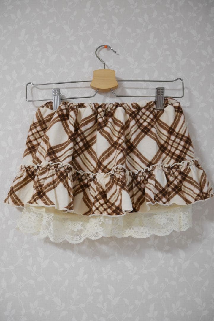 【LIZLISA】チェック柄スカパン【美品】