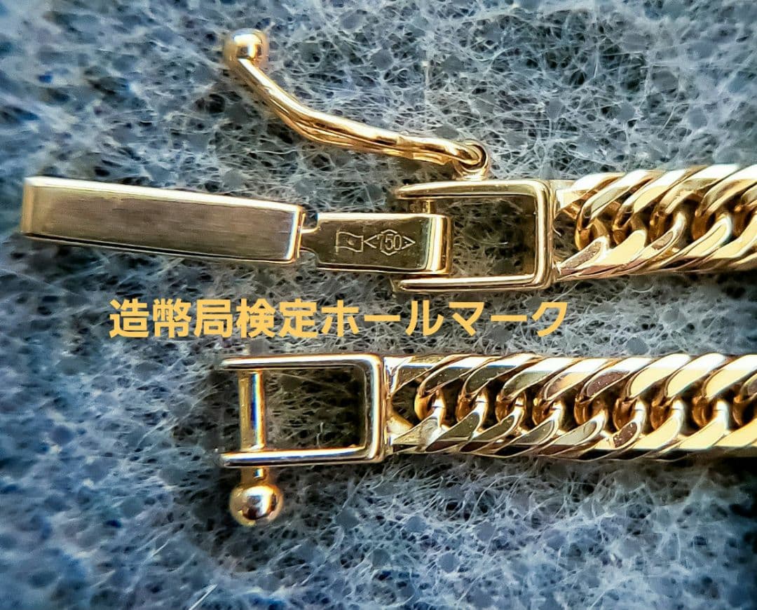 【18金 8面トリプル12,6g❇】喜平ネックレス50cm 美品 年度末セール❗