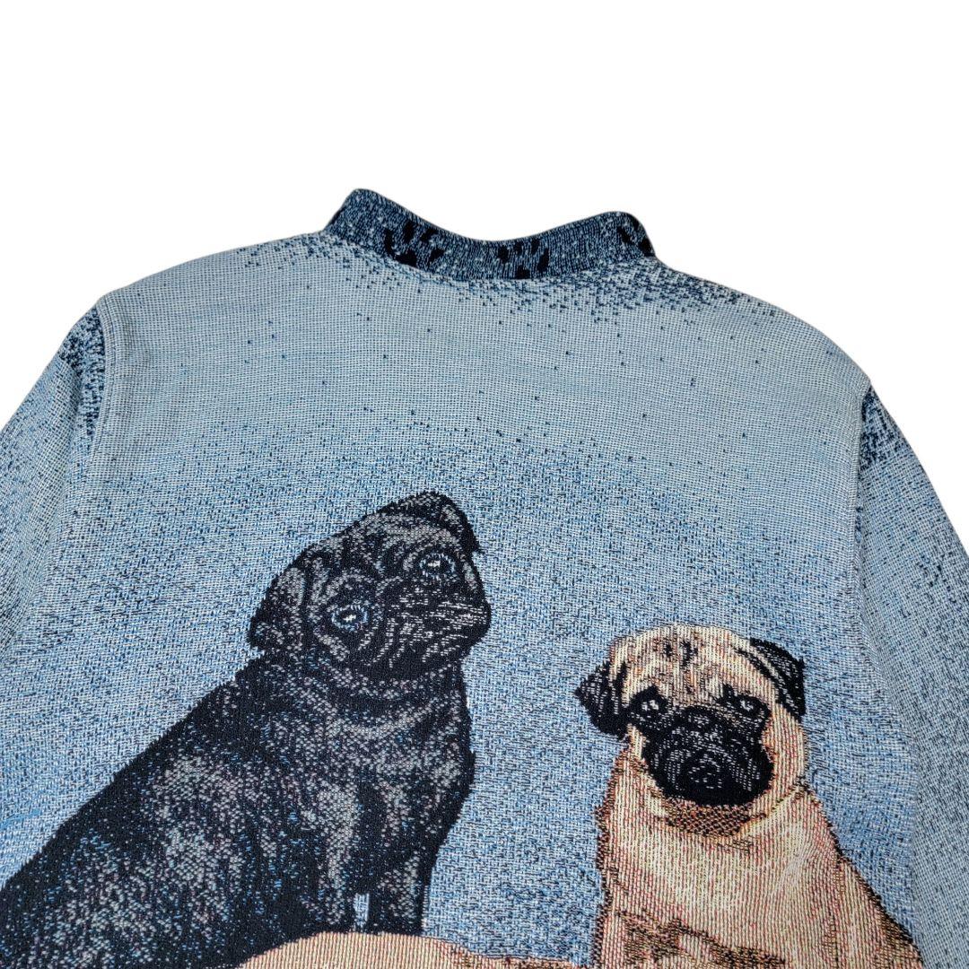 希少 USA製 SUGAR STREET WEAVERS ゴブラン PUG パグ