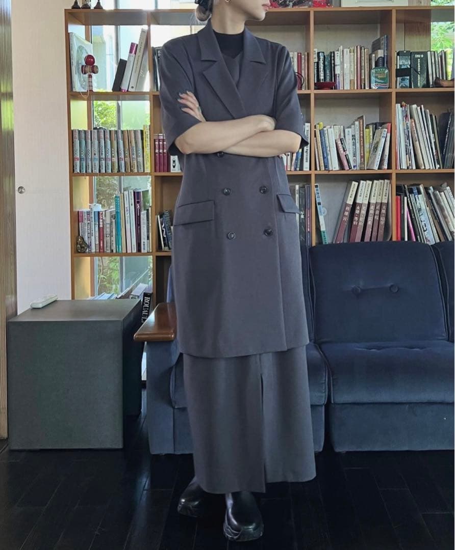 スカート rim.ark Double tuck low SK