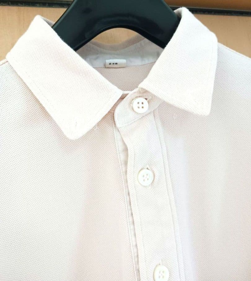 美品 45R 鹿の子ポロシャツ サイズ3 山桜 長袖