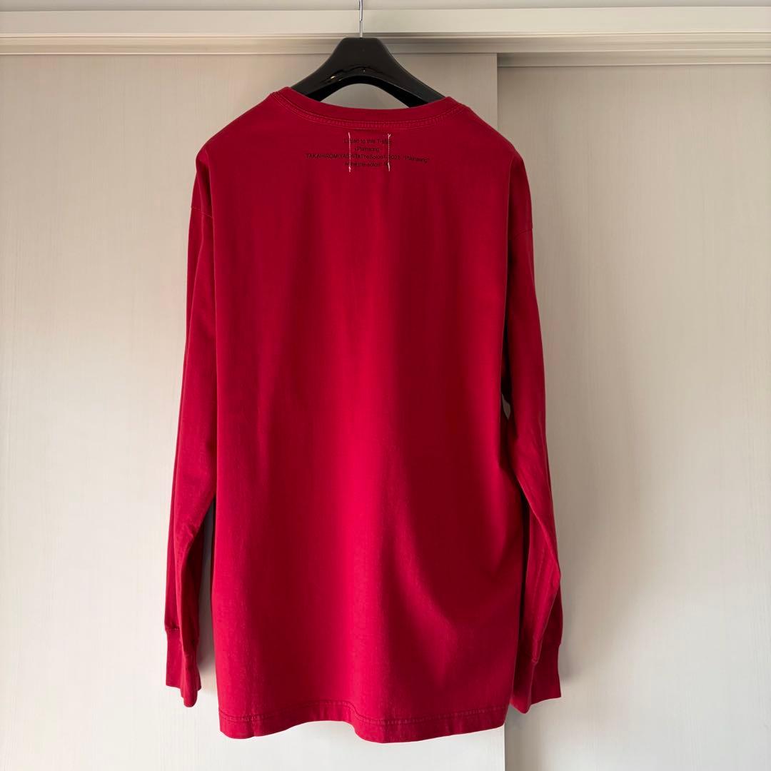 ソロイスト オーバーサイズ長袖Ｔシャツ ロンTEE RED 44 25SS