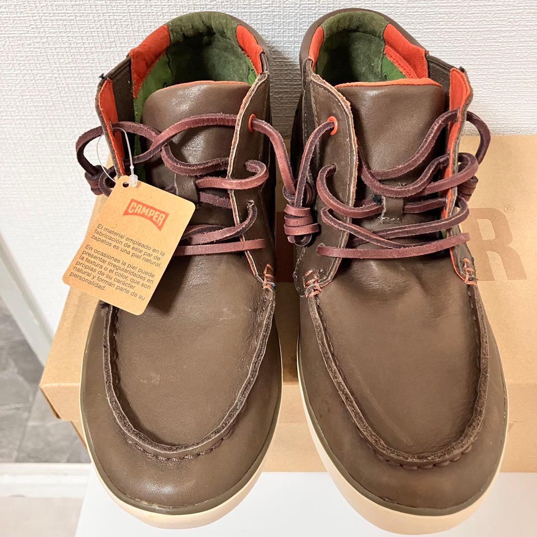 CAMPER カンペール RO ブラウン ミッドカット レースアップ　シューズ