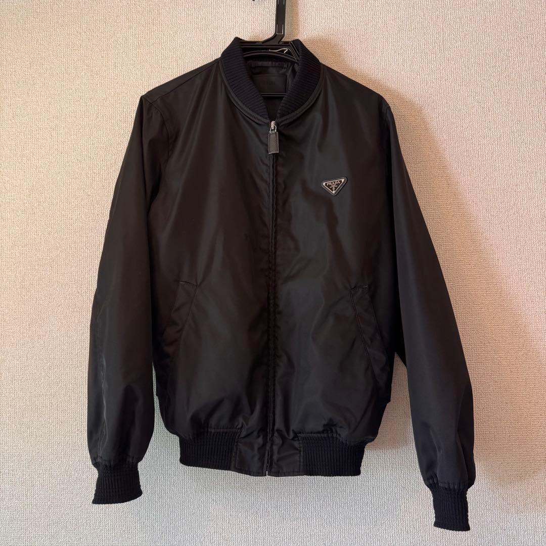 「極美品」PRADA ブラック ボンバージャケット 46