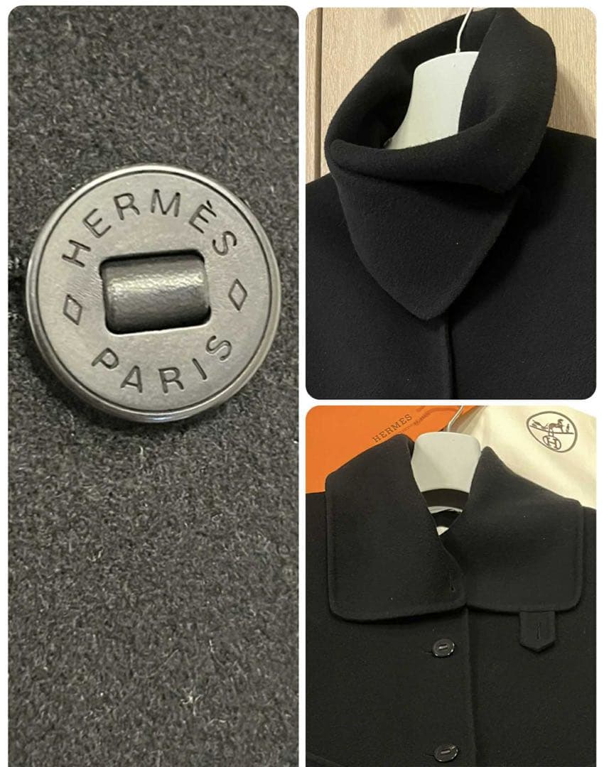 【極美品】HERMÈSエルメス カシミヤ100％　ロングベスト ジレ 80万円