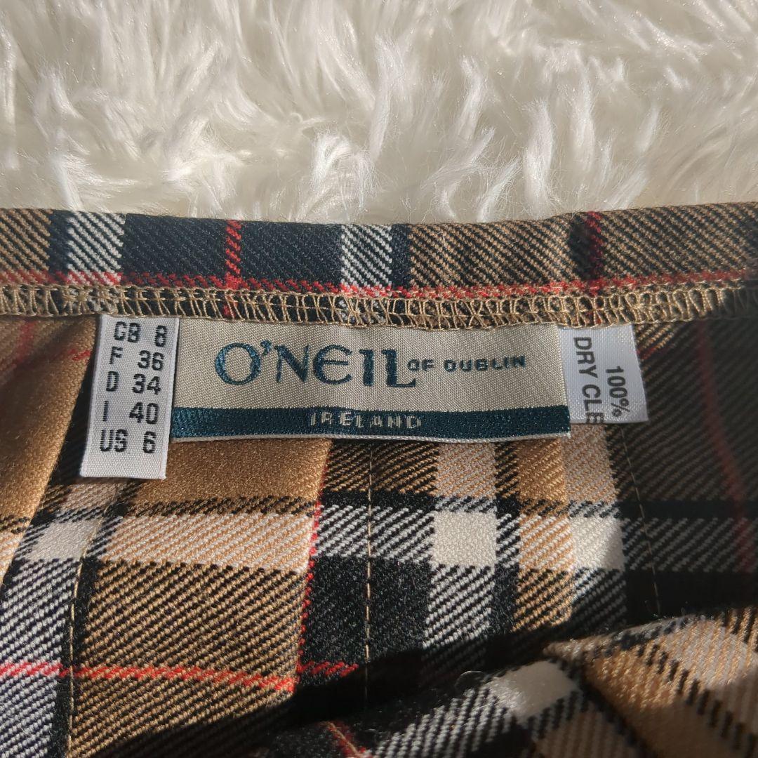 タグ付き未使用✨O'NEIL of DUBLIN チェックプリーツスカート