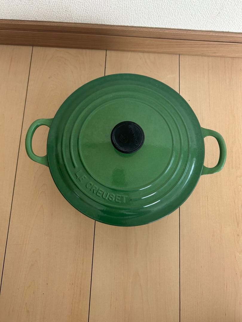 あーり LE CREUSET　ココット ロンド レーシンググリーン22cm