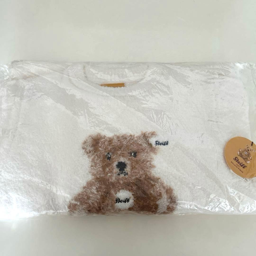 ジェラートピケ❤️シュタイフ上下セット❤️オフホワイト Steiff❤️新品、未開封