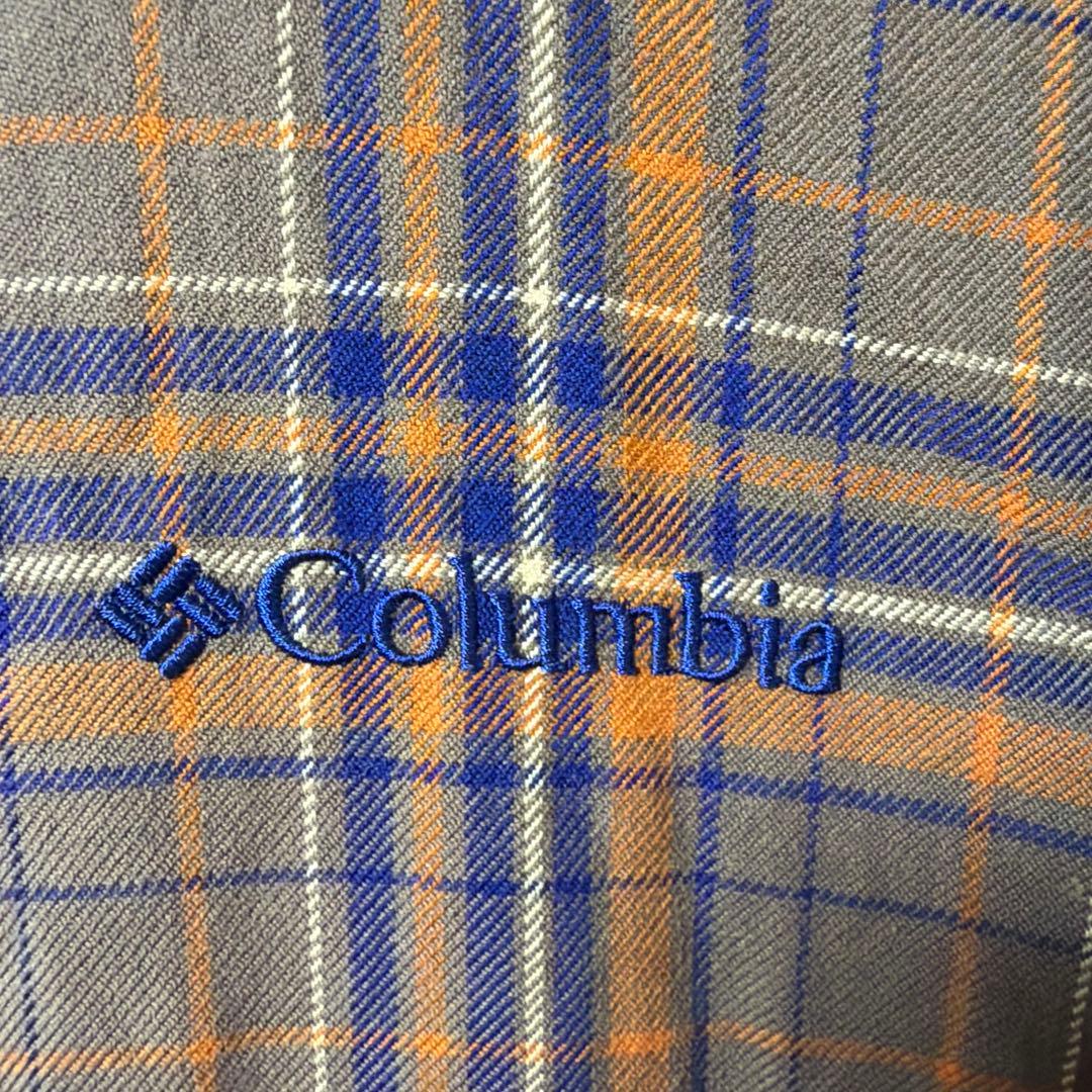 Columbia フード付きチェックジャケット