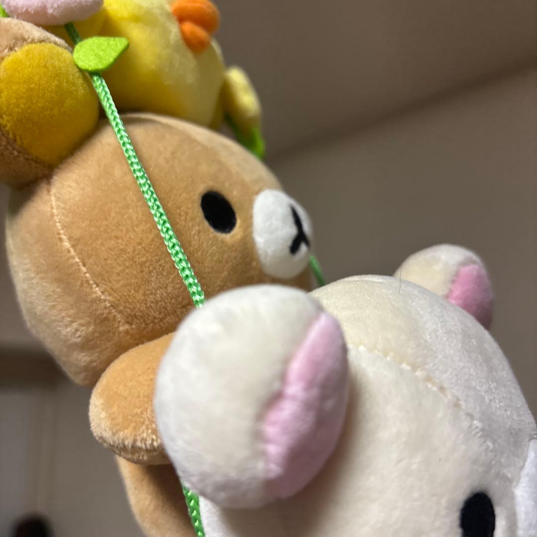 リラックマ 10周年 ぶらんこぬいぐるみ　コリラックマ　人形