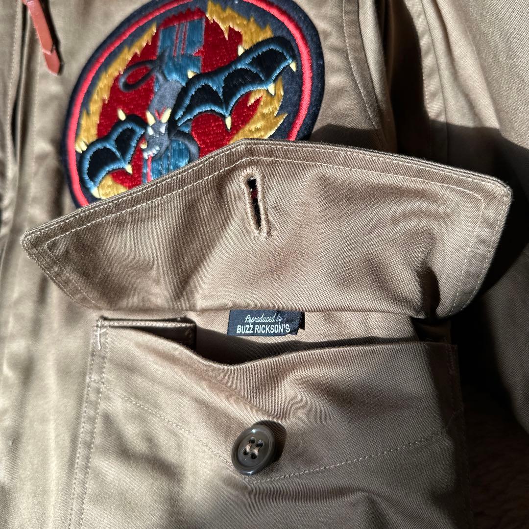 BUZZ RICSON'S B-10 flight jacket赤リブ極美品