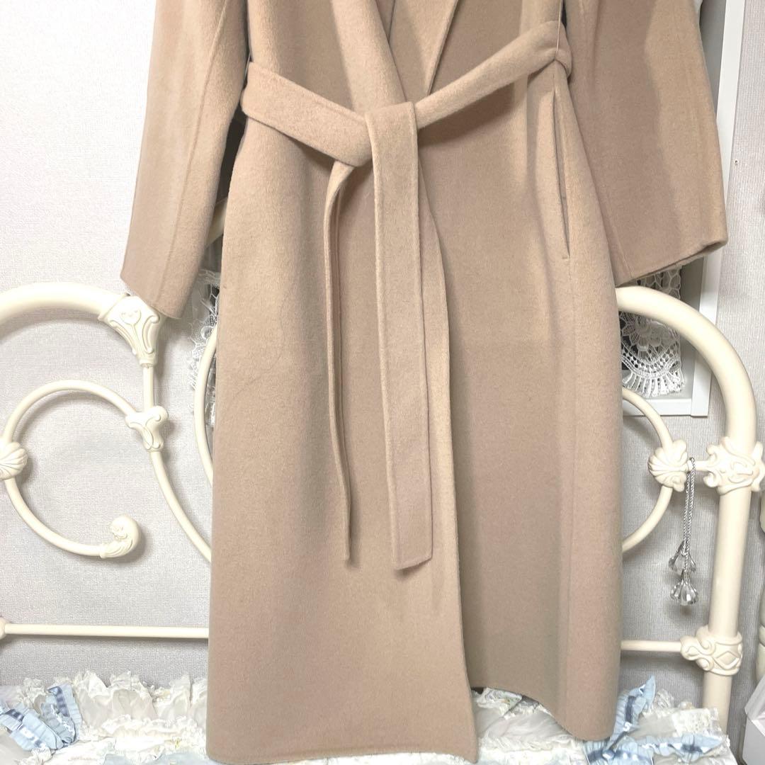 ♡アナイ美品ANAYI ノーカラーウールコート♡38