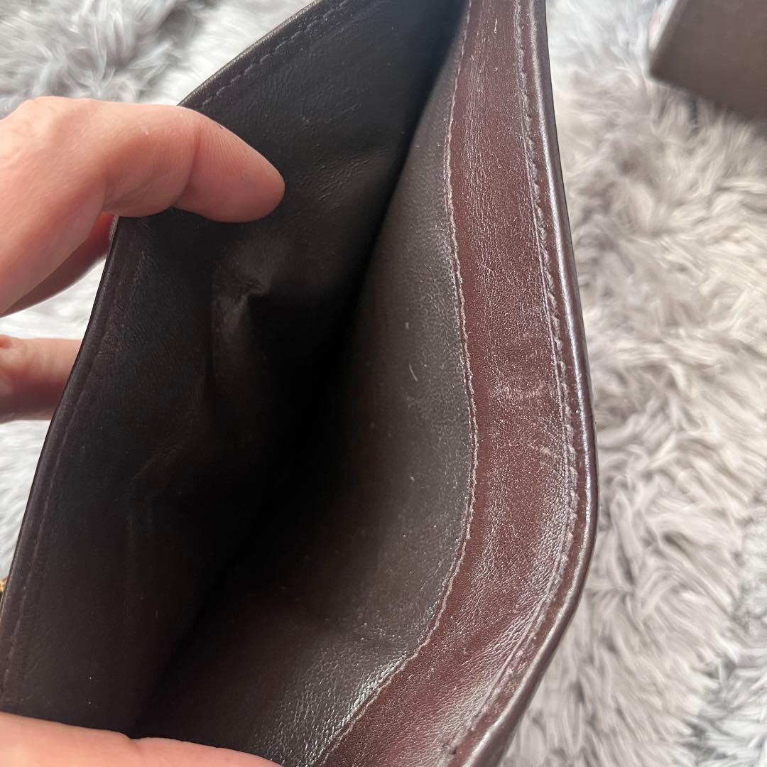 専用　GUCCI 折り財布　GGロゴ金具 キャンバスブラウンダークブラウン