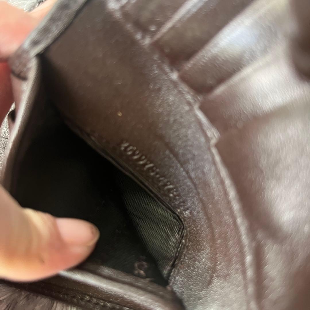専用　GUCCI 折り財布　GGロゴ金具 キャンバスブラウンダークブラウン