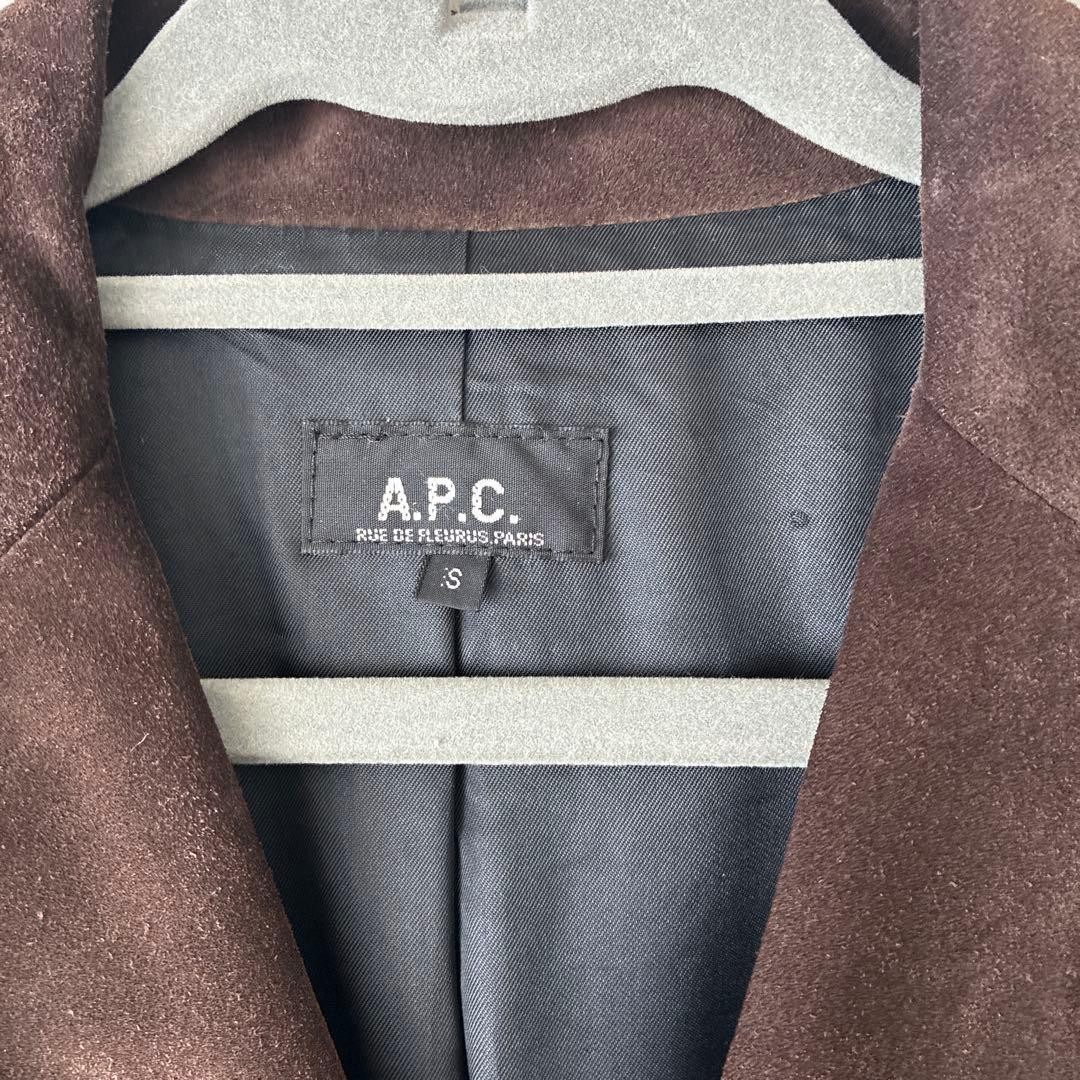 A.P.C. ブラウン スエード テーラードジャケット