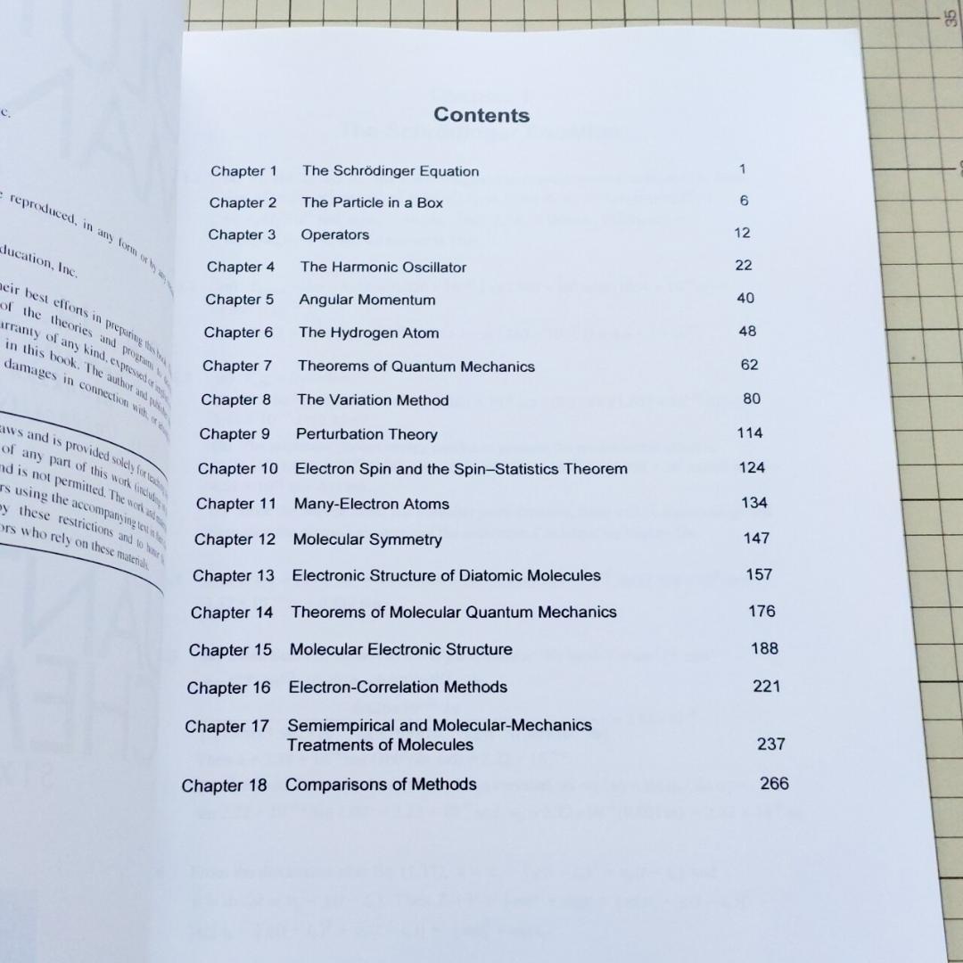 Ira N. Levine\r
Quantum Chemistry　量子化学