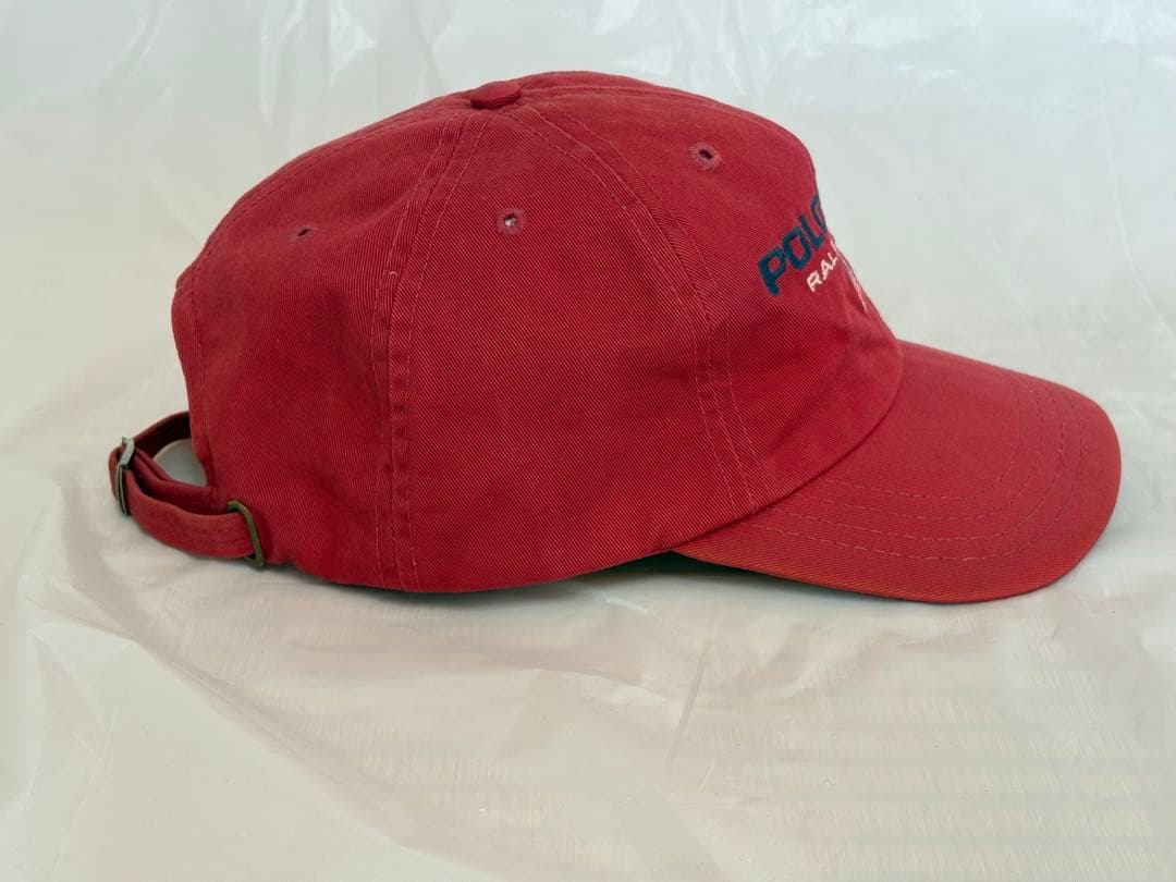 90s POLO SPORT Ralph Lauren USA製 赤キャップ刺繍