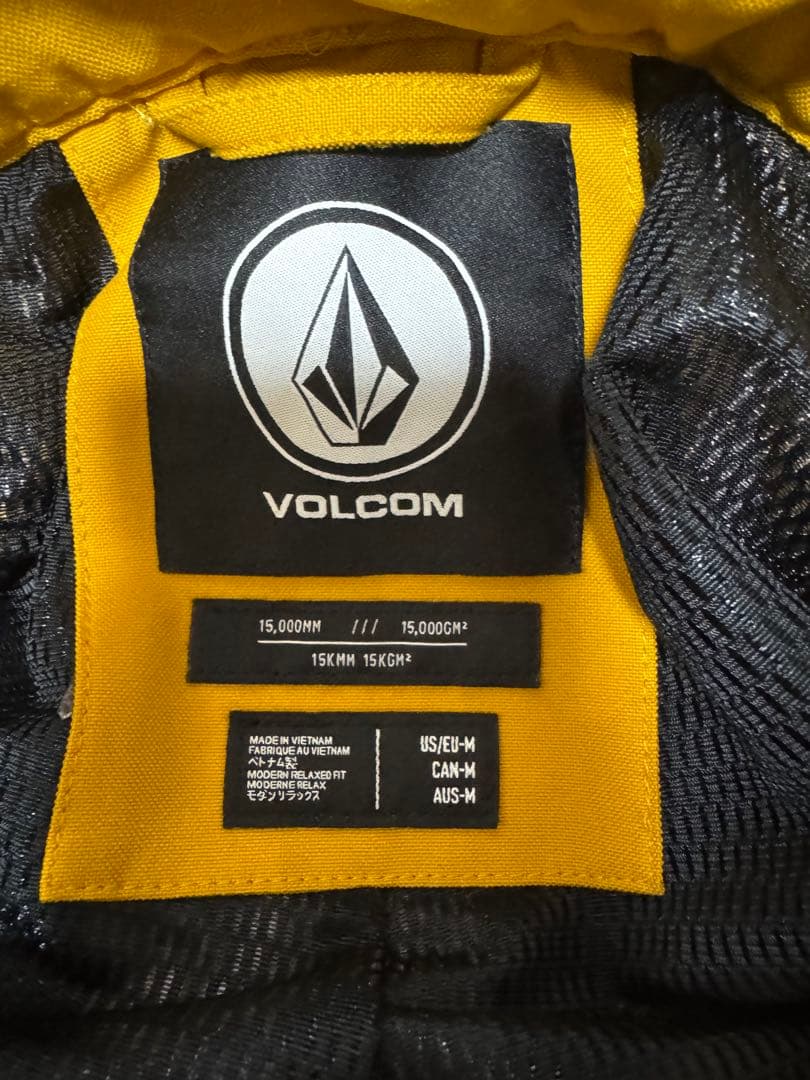 VOLCOM イエロー スノーボードウェア M (Lサイズ（日本）