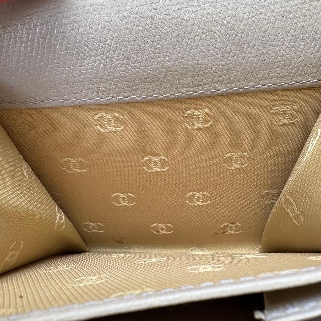 CHANEL 三つ折り財布 ラベンダーグレー