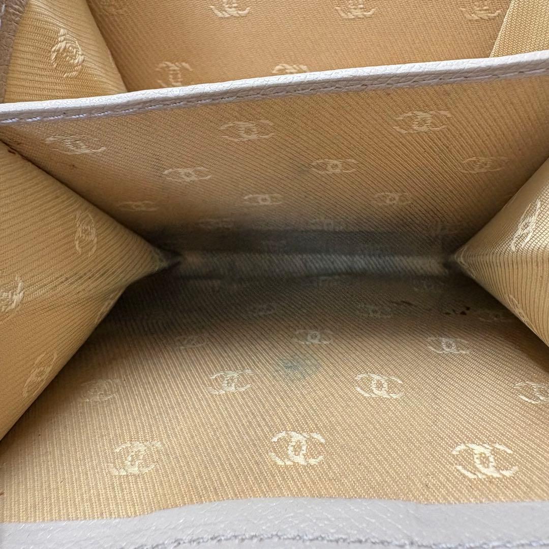 CHANEL 三つ折り財布 ラベンダーグレー