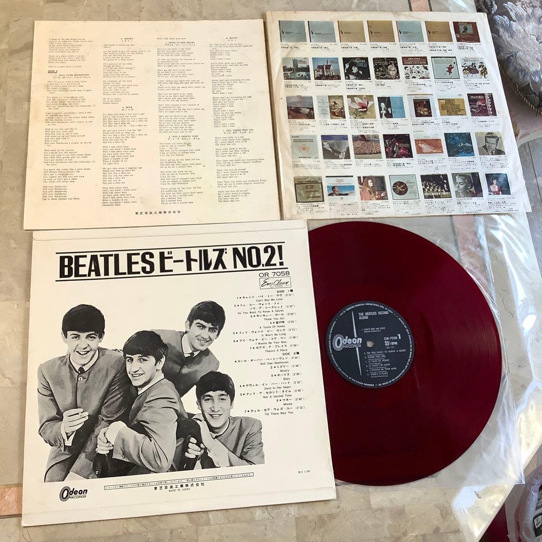 激レア!レコード極美!1964年初版盤 オデオン赤盤 ビートルズ NO.2