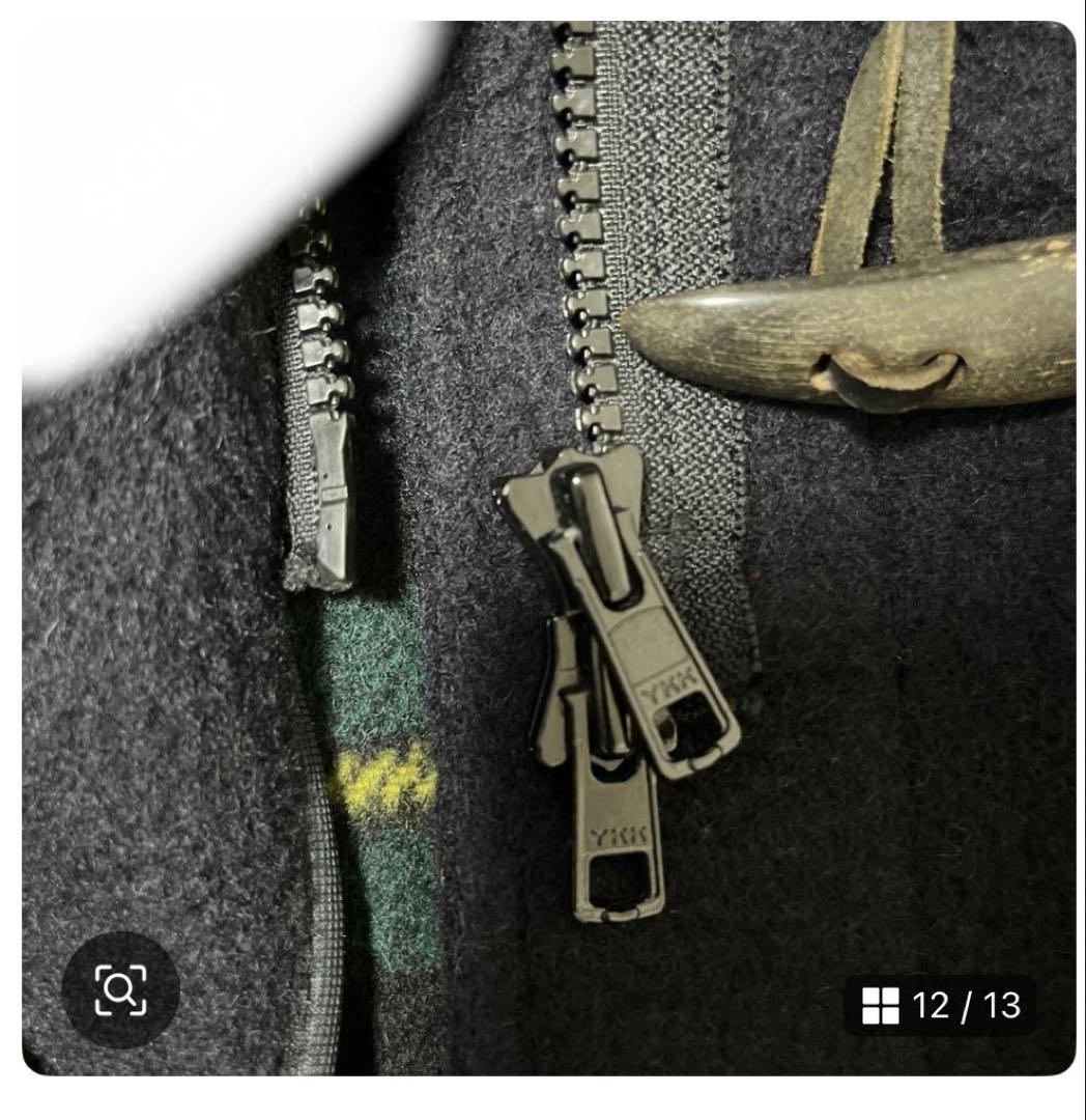 英国製BROOKS BROTHERS⭐︎ 36 ダッフルコート 裏地チェック柄 紺