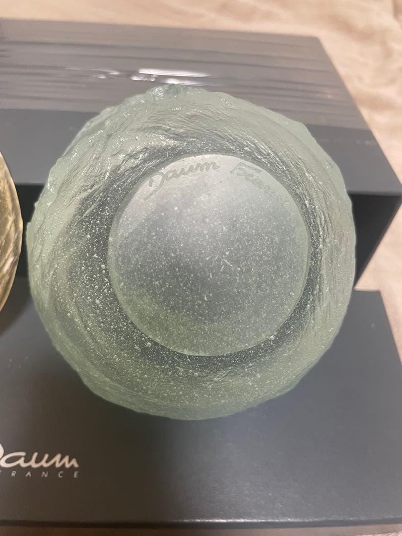 ドームフランス 抹茶茶碗 夫婦茶碗 新品未使用 水晶 クリスタルボウル daum