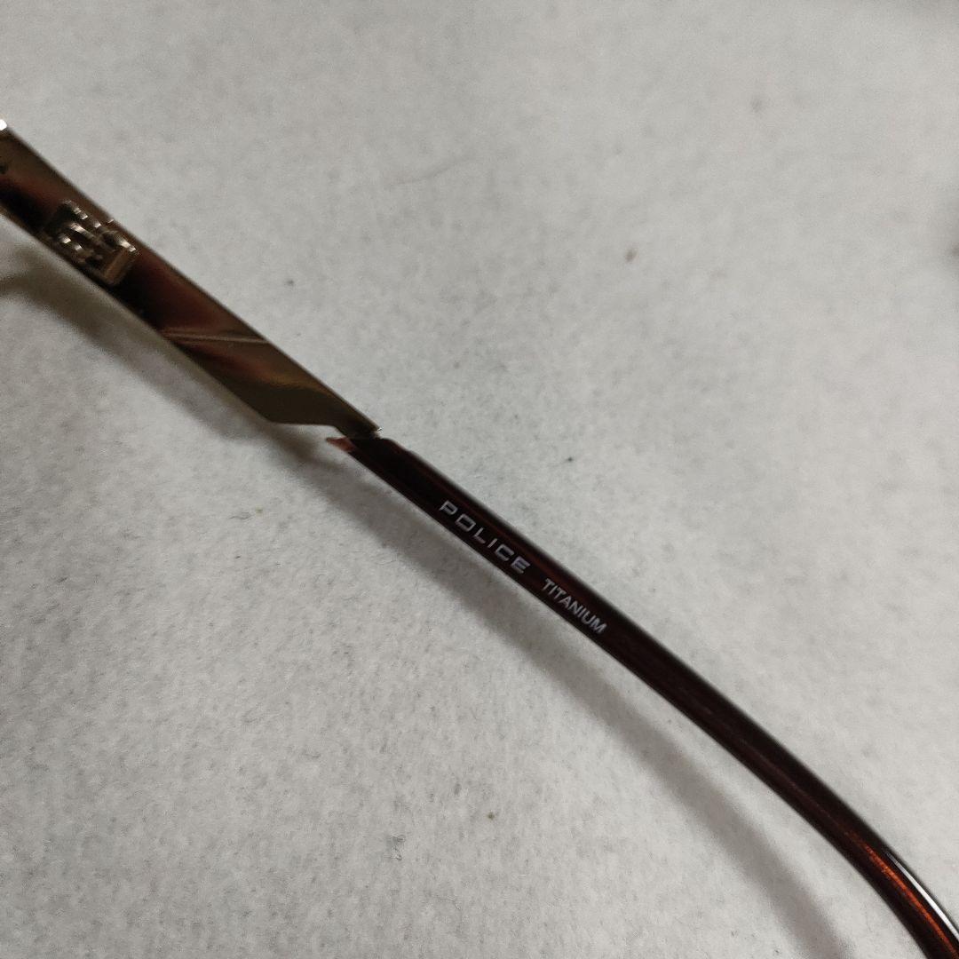 242　超美品　POLICE　ポリス　サングラス　度無　SPL916J