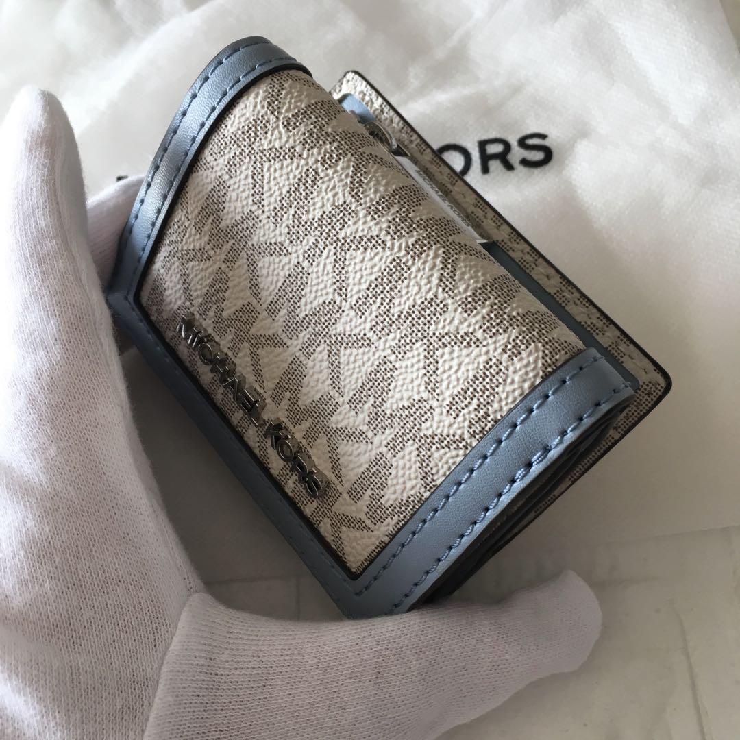新品 マイケルコース MICHEAL KORS 財布 ホワイト ブルー