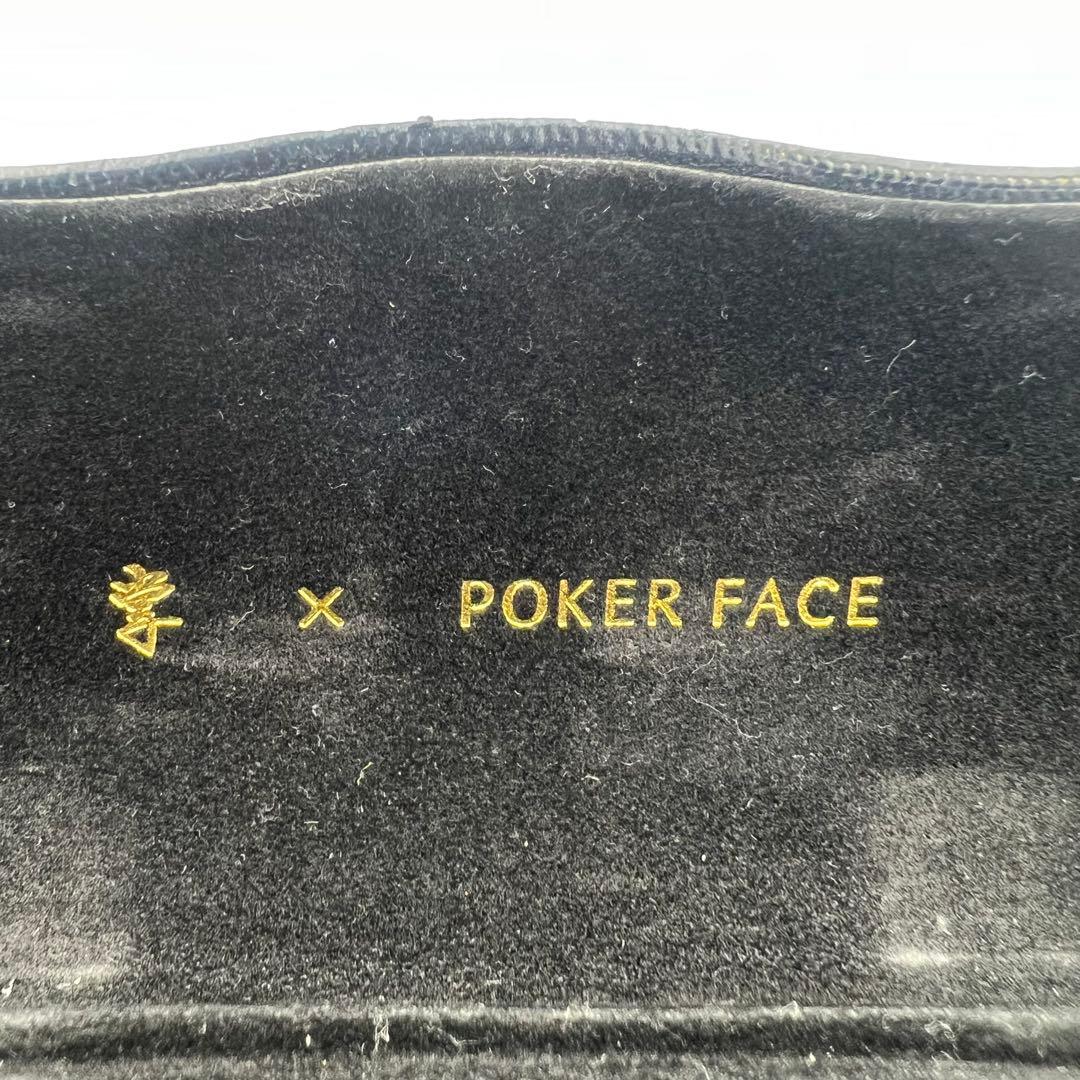 掌×POKER FACE 彫金ブリッジ 丸型 サングラス PTG-12