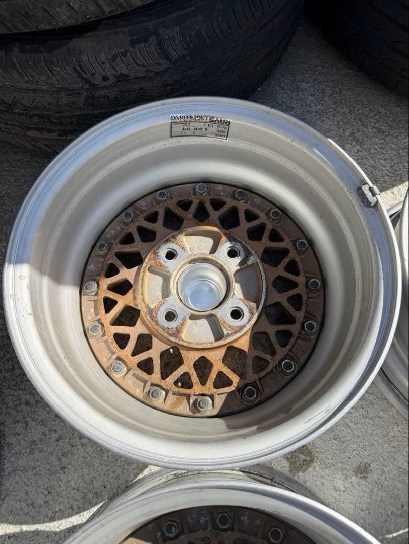 【希少品】【旧車】RAYS VOLK MESH 14インチ ゴールドメッシュ