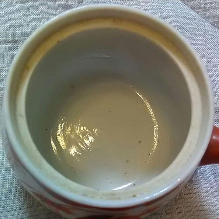 骨董   古伊万里   湯呑み　赤絵