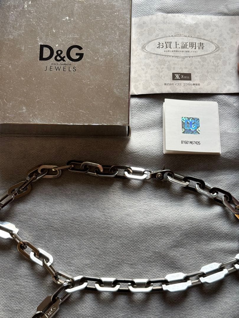 dolce&gabbana メンズ　ネックレス　チェーン　シルバー