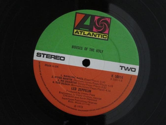 LED ZEPPELIN★Houses Of The Holy UK Atlan