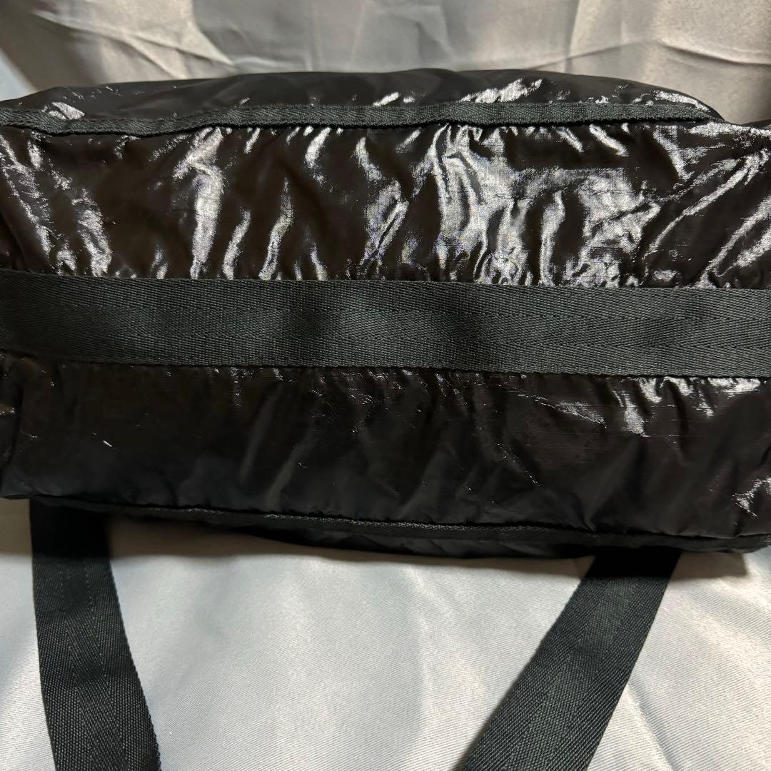 美品　LeSportsac 2way ブラック ナイロン ボストンバッグ　大容量