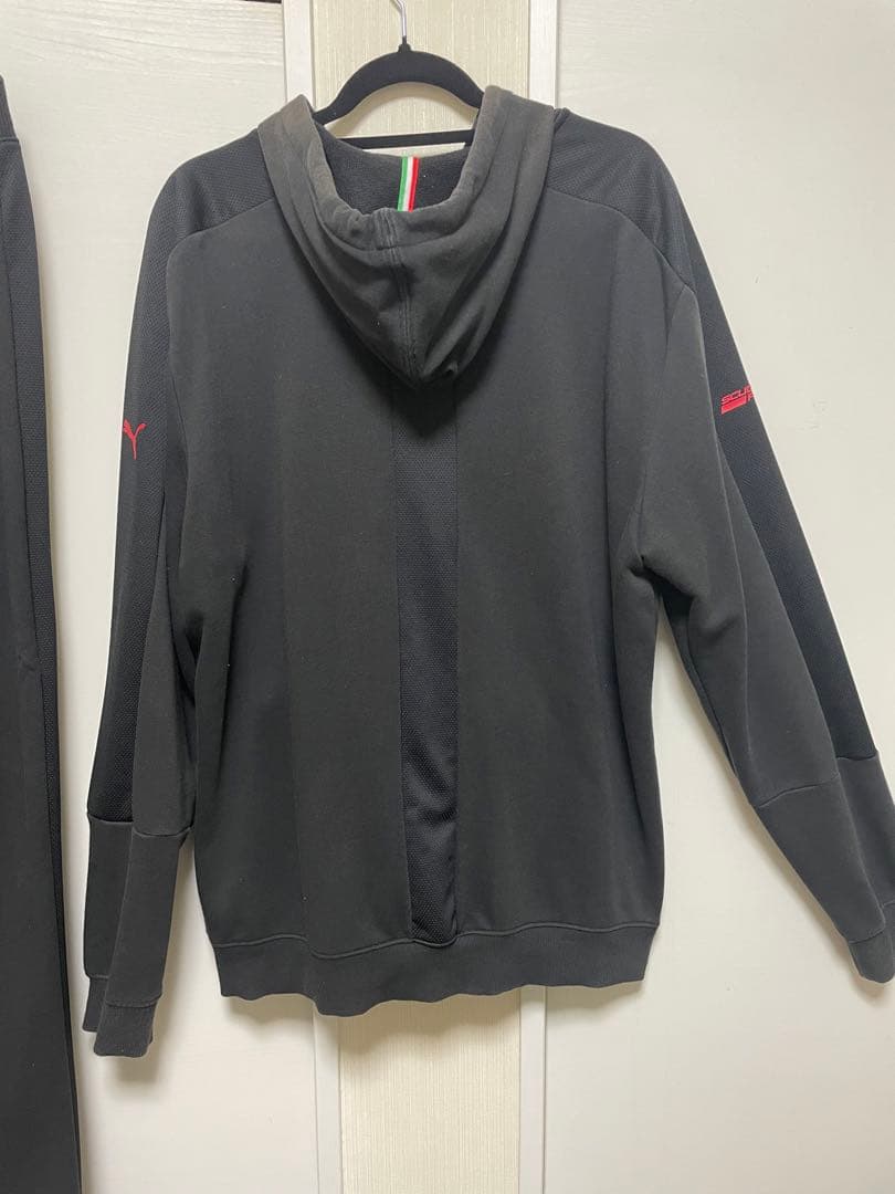 PUMA Ferrari フルジップフーディとパンツのジャージ上下セット XL