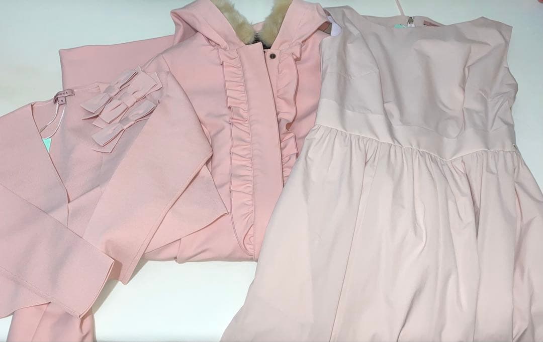 TOCCA/０サイズ/フリル・ライナー付きコート/超美品→１度のみ使用