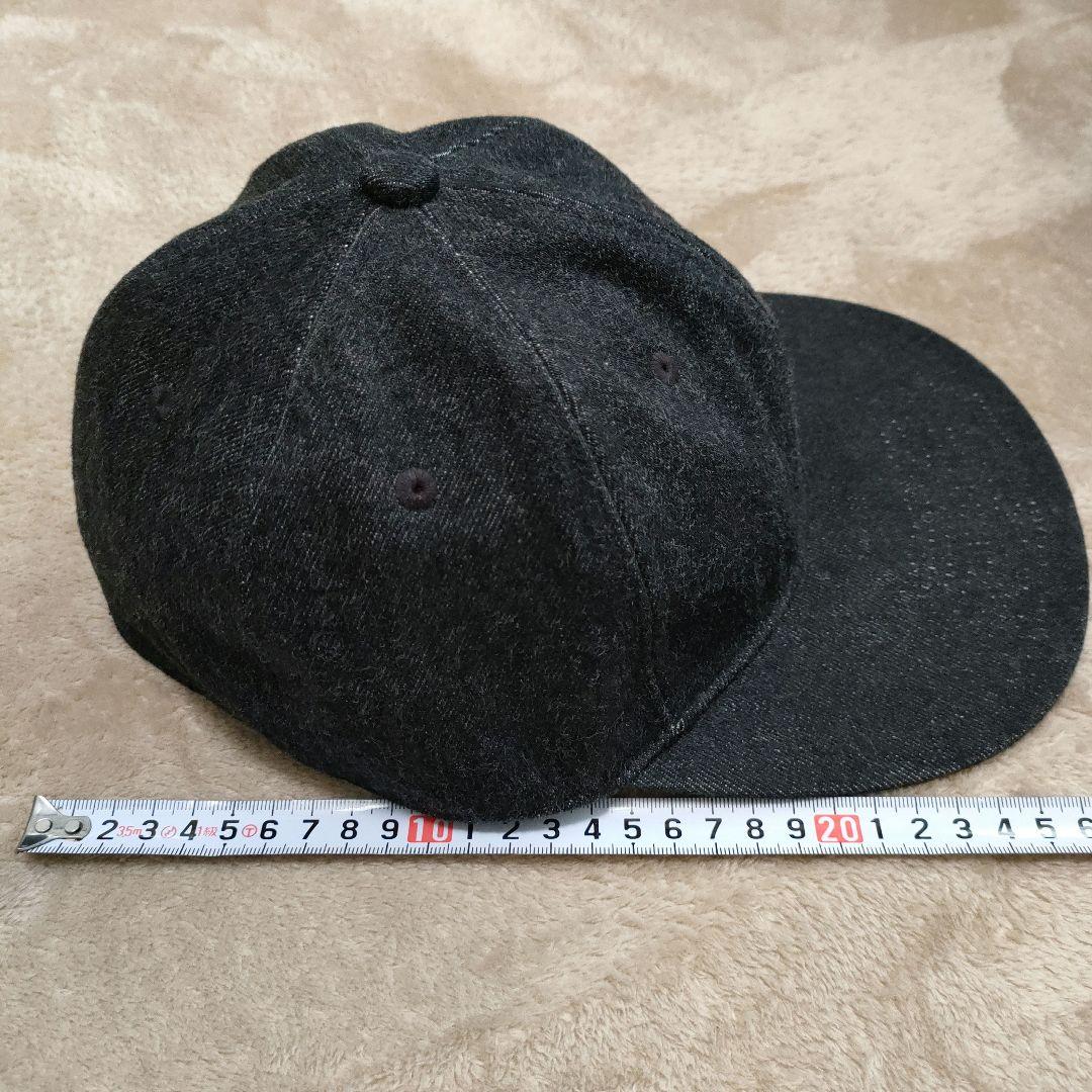 ボンクラ　BONCOURA　ブラックデニムキャップ　サイズL　雰囲気◎