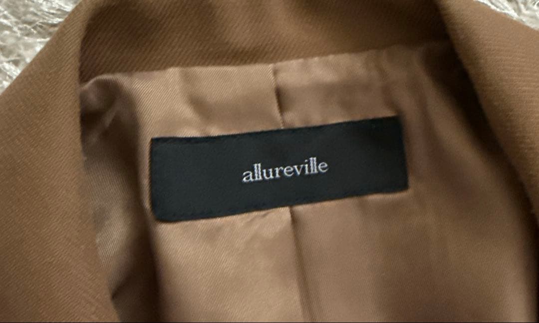 【allureville】2 ダブルブレスト テーラードジャケット 金釦