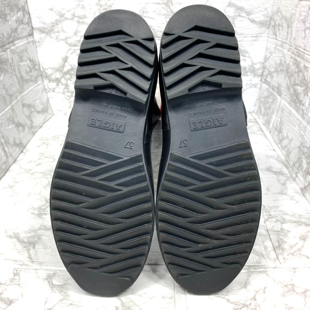美品✨AIGLE シャンタベル レインブーツ　長靴　天然ゴム　フランス製　37