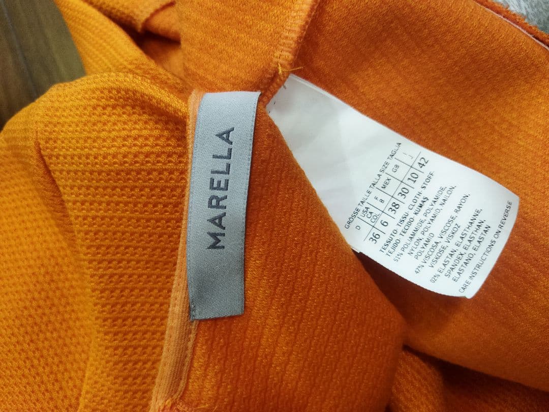 美品♪マックスマーラ MARELLA サマーニットワンピース Aライン 42