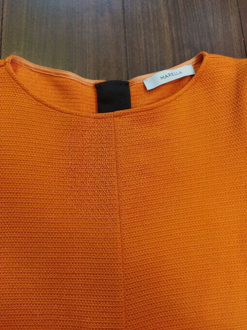 美品♪マックスマーラ MARELLA サマーニットワンピース Aライン 42