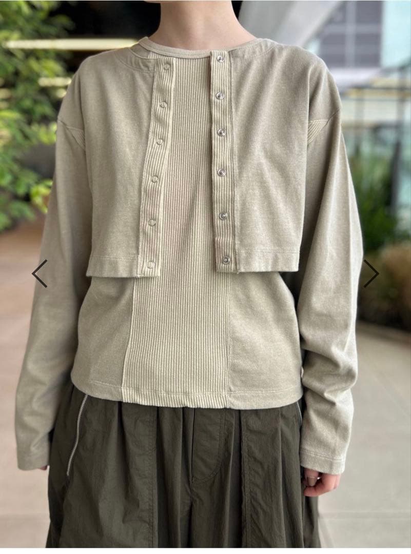 新品　Curensology フェードコンビカーディガン　ノースリーブ　セット