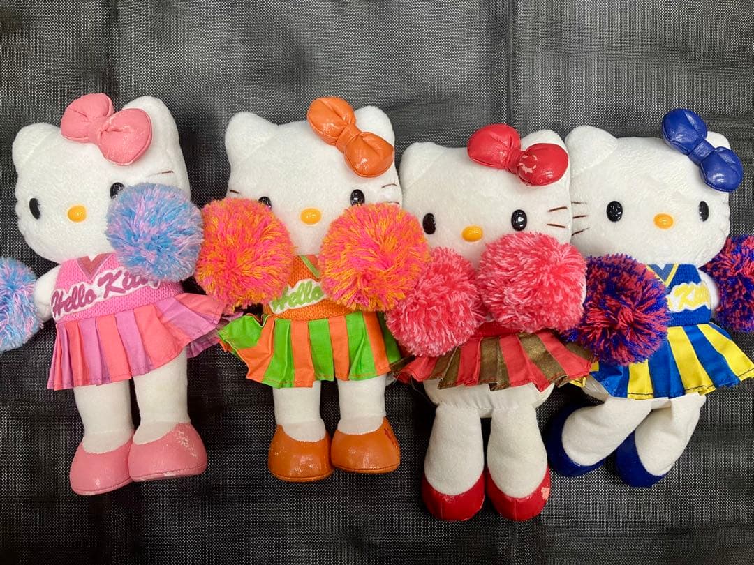 ナ*ミ様 【希少】レトロ　ハローキティ　チアガール4体セット レアサンリオ　ぬい